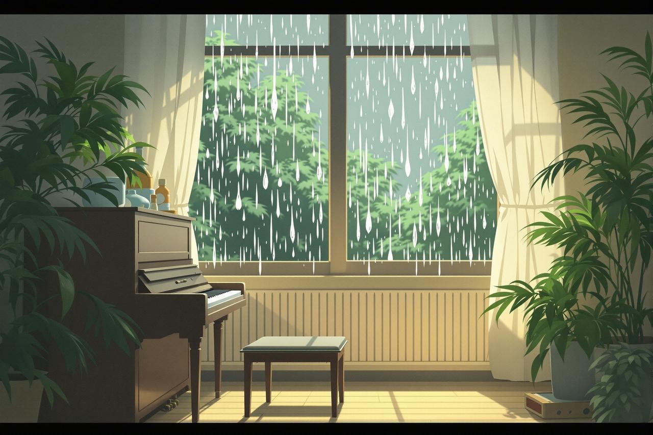 黄果短剧 - 雨天的旋律 黄果短剧 - 雨天的旋律,治愈日常治愈动漫短剧