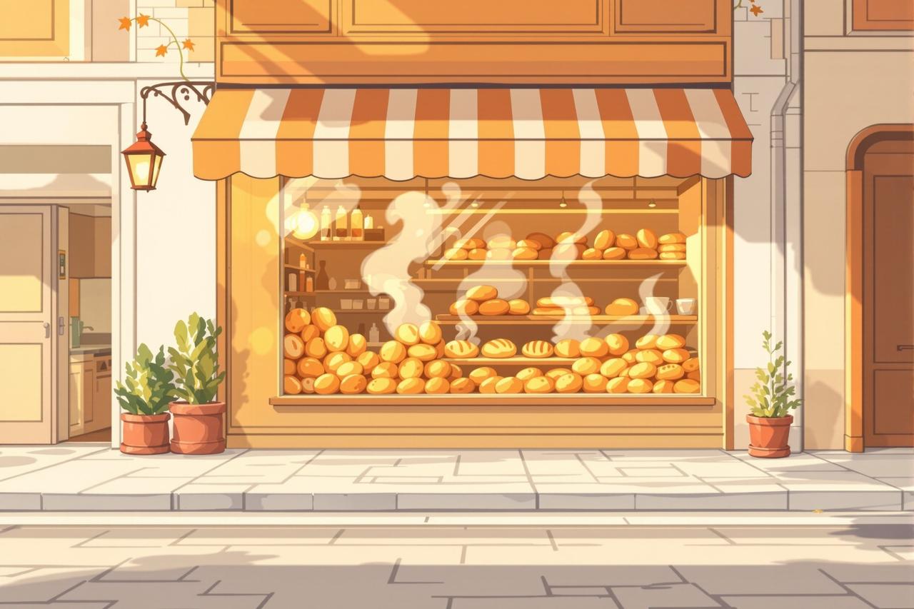 黄果短剧 - 面包店的早晨 黄果短剧 - 面包店的早晨,治愈日常治愈动漫短剧